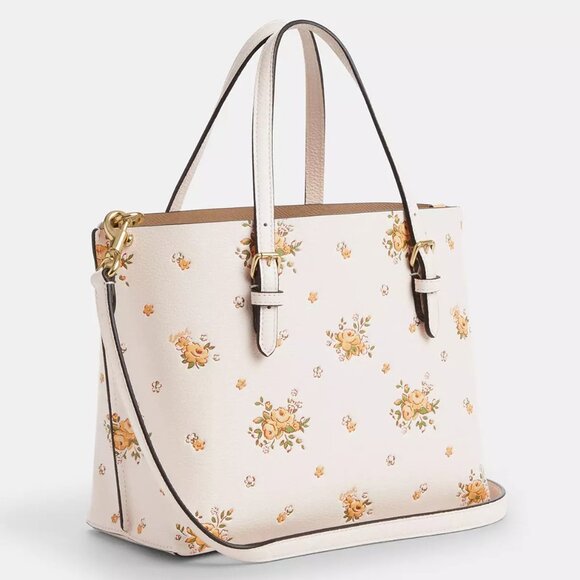 🌸❤️ Coach Mollie Tote Bag 25 With Floral Print - Picture 2 of 10
